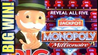 •HUGE MONOPOLY BIG WIN!• • MONOPOLY MILLIONAIRE & MONOPOLY JACKPOT STATION Slot Machine (SG)