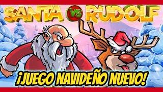 NUEVO TRAGAMONEDAS NAVIDEÑO  Santa VS Rudolf ! Juegos de Casino Gratis
