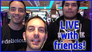 LIVE with Friends!  Quick Hit Riches + Extra Bonus Wilds + Big Green Stacks  Slots at San Manuel