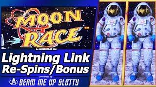 Moon Race Lightning Link Slot - Live Play with Re-Spin Feature and Nice Free Spins Win