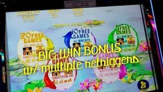 Choy Sun Jackpot slot - Big Win bonus w/ multiple retriggers - 2c denom - Slot Machine Bonus