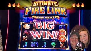 BIG WIN on FIRE LINK!!  Over 100x win!! | China Street Bonuses and Features!! #firelink  #bigwins