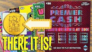 THERE IT IS!  2X $30 Premier Cash  $150 TEXAS LOTTERY Scratch Offs