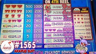 Old Slot machine - Super Rich Jackpot Bonus Slot 4 Reels at Pechanga Casino 懐かしいスロット