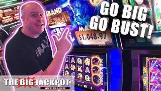 $1,000 Go BIG or Go BUST! Cash Bull Slots | The Big Jackpot