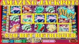 WOW! We Hit A HUGE JACKPOT on Mystical Mermaid HIGH LIMIT Slot Machine