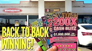 Back to Back WINNING! More **NEW** BLITZ TICKETS  $150 TEXAS LOTTERY Scratch Offs