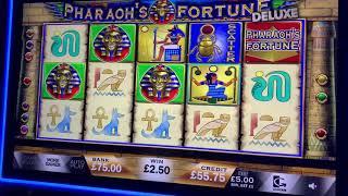 Pharaohs Fortune deluxe £5 max bet bonus!