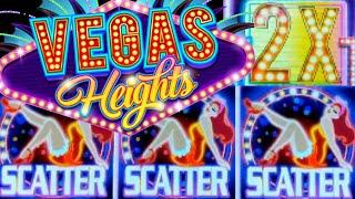 VEGAS HEIGHTS NEW (EVERI) SLOT MACHINE LIVE PLAY | FIRST LOOK!