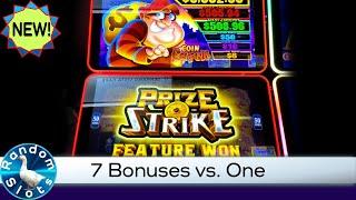 New️Prized Strike Coin Caper Slot Machine 7 Bonuses vs 1