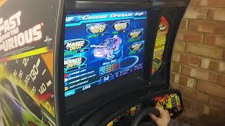 A quick go on Mogs Fast & Furious arcade machine