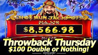 Choy Sun Jackpots $100 Double or Nothing for Throwback Thursday at Yaamava Casino