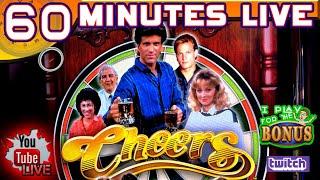 CHEERS SLOT MACHINE  60 MINUTES LIVE  BEST SITCOM OF ALL TIME!