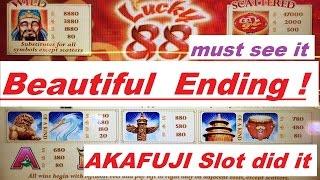 Lucky 88 Slot machineMAX BET BONUS BIG BIG WIN !BEAUTIFUL ENDING!!