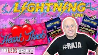 Bonus JACKPOT! Lightning Link Heart Throb Slot Machine | The Big Jackpot