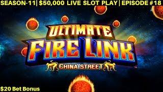 Ultimate Fire Link Slot Machine Bonus & Live Slot Play  | SEASON-11 | EPISODE #18