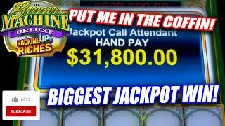 INSANE BET ON GREEN MACHINE DELUXE  HOW TO WIN JACKPOTS ON THE BEST SLOTS IN A CASINO