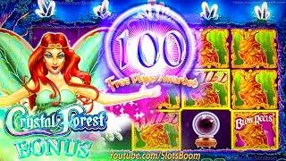 100 FREE GAMES TRIGGER!!! Return to Crystal Forest CASINO SLOTS