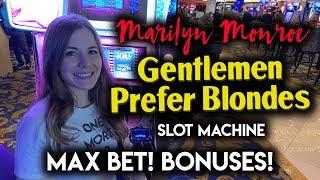 Marilyn Monroe Gentlemen Prefer Blondes Slot Machine! BONUS!!