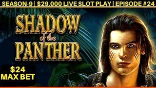 High Limit Shadow Panther Slot Machine Max Bet Bonus - Great Session | Season 9 | Episode #24