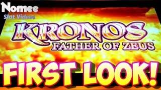 *FIRST LOOK!* Kronos, Father of Zeus Slot Machine - Lightning Respins and Bonus - Nice Streak!