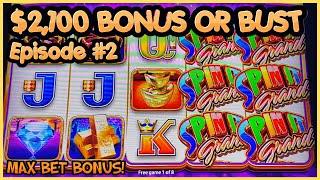 DOUBLE TOP DOLLAR HIGH LIMIT $50 MAX BET Bonus Round ️Nice Spin It Grand Bonus Round Slot Machine
