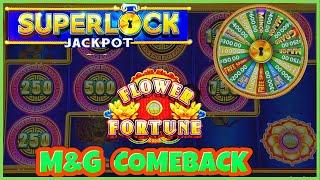 SUPERLOCK Lock It Link FLOWER FORTUNE HANDPAY JACKPOT  EPIC COMEBACK HIGH LIMIT $30 Bonus Round