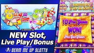 Sugar Hit Jackpots Slot - First Attempt at Rich Rich Chocolate Re-Spins and Reel Sweet Stacks