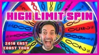 HIGH LIMIT Wheel of Fortune in ️ ATLANTIC CITY! EAST COAST TOUR  BCSlots