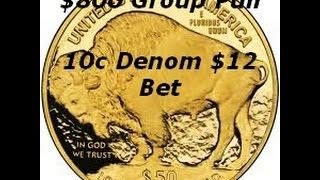 Part 1 $800 Group Pull  $12 bet 10c Denom Buffalo Gold Group Play  w bonus Slot machine Pokie