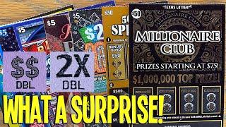 $50's vs $5's WHAT A SURPRISE!  $150 TEXAS LOTTERY Scratch Offs
