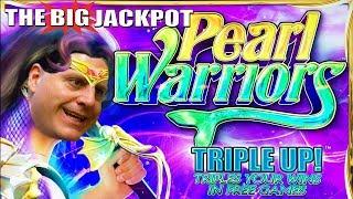 JACKPOT HANDPAY  PEARL WARRIORS @ $20 / Spin with The Big Jackpot