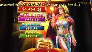Wonderful WinGODDESS RISING 1c Slot Machine Max Bet $5, San Manuel Casino, Akafujislot, カジノ, スロット