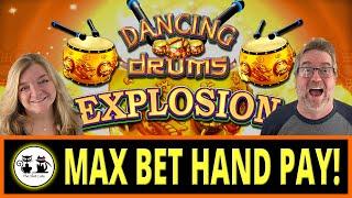 Dancing Drums EXPLODED into a HAND PAY!