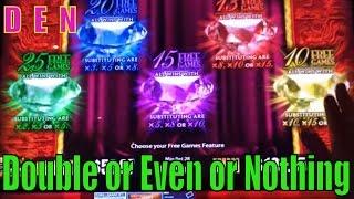 Slot DEN (17)Double or Even or NothingProwling Panther/Power & Beauty/Pure Diamond Slot machine