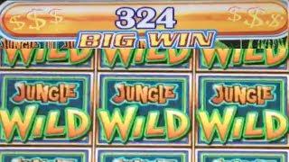 BIG WIN - Jungle Wild Slot Machine Bonus - 1 Line Method!!