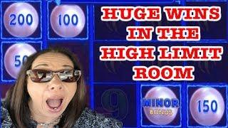 HUGE WINS IN THE HIGH LIMIT ROOM  SLOT QUEEN MUST SEE....$12.50 A SPIN