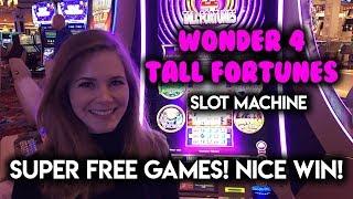 Wonder 4 Slot Machine! Indian Dreaming SUPER FREE GAMES! BIG Buffalo BONUS!