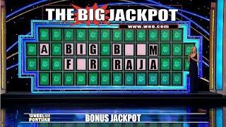 ️️BONUS JACKPOT️️ on ️ Wheel of Fortune  Big BOOM for RAJA | The Big Jackpot