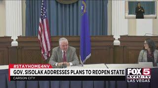 Nevada. Gov. Steve Sisolak said the state will reopen in phases, but is currently in "phase zero."