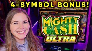 4 Symbol BONUS! First Time Trying Mighty Cash Ultra!