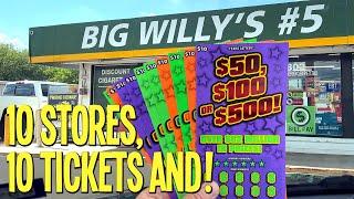 WHAT HAPPENS if you GO TO 10 STORES! 10X $50, $100 or $500!