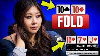 Maria Ho FOLDS A SET On The Flop?! - Insane Poker Hand (WSOP Europe)