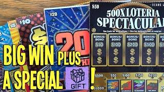 Blown Away! BIG WIN + SPECIAL GIFT  $50 Ticket + NEW 200X  $120 TEXAS Lottery Scratch Offs