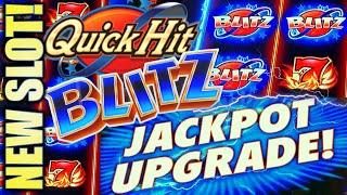 UPGRADE THOSE JACKPOTS! NEW QUICK HIT BLITZ (WILD RED 7s) Slot Machine Bonus Win! (SG)