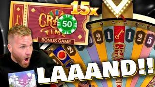 15x CRAZY TIME Bonus Round!
