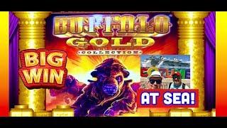 YES!BIG WIN AT SEABUFFALO GOLD SLOT MAX BET!CASINO GAMBLING!