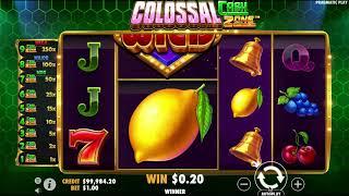 Colossal Cash Zone slot machine by Pragmatic Play gameplay  SlotsUp