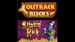High Limit Outback Bucks  Stinkin’ Rich  Handpay!