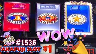 That's why I love it! Patriot Extra Spin, Wild Gems Extra Spin, 3x Gold Jackpot Power Slot 赤富士スロット
